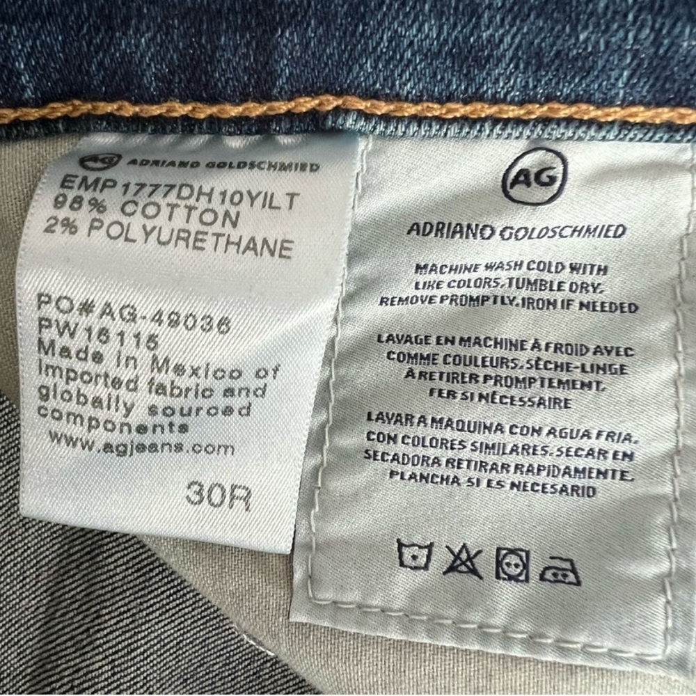 AG Adriano Goldschmied The Farrah Blue High Rise Skinny Ankle Jeans NEW - Picture 5 of 6